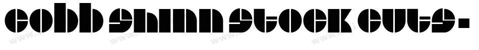 Cobb Shinn Stock Cuts字体转换